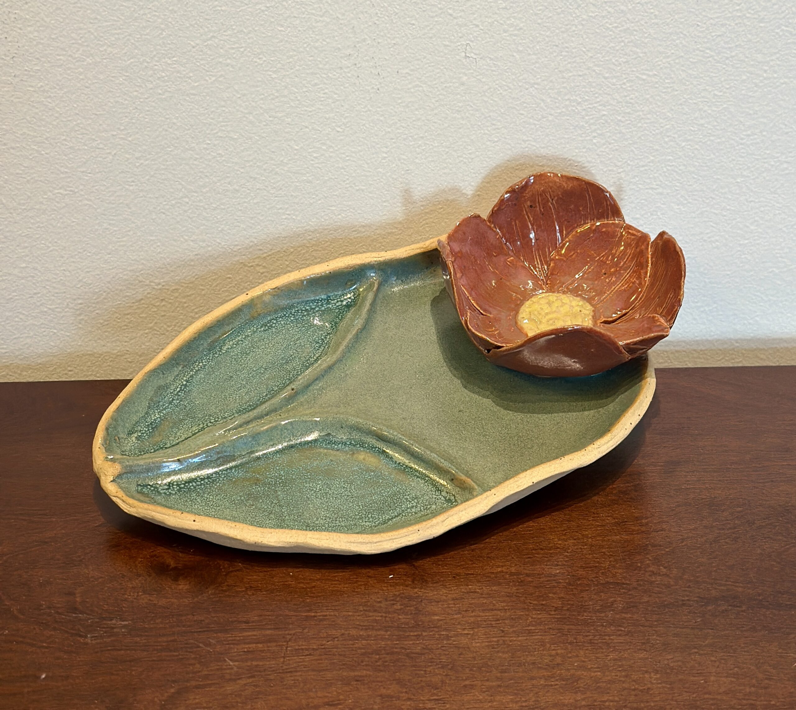 Pottery Workshop- Flower Chip & Dip Tray