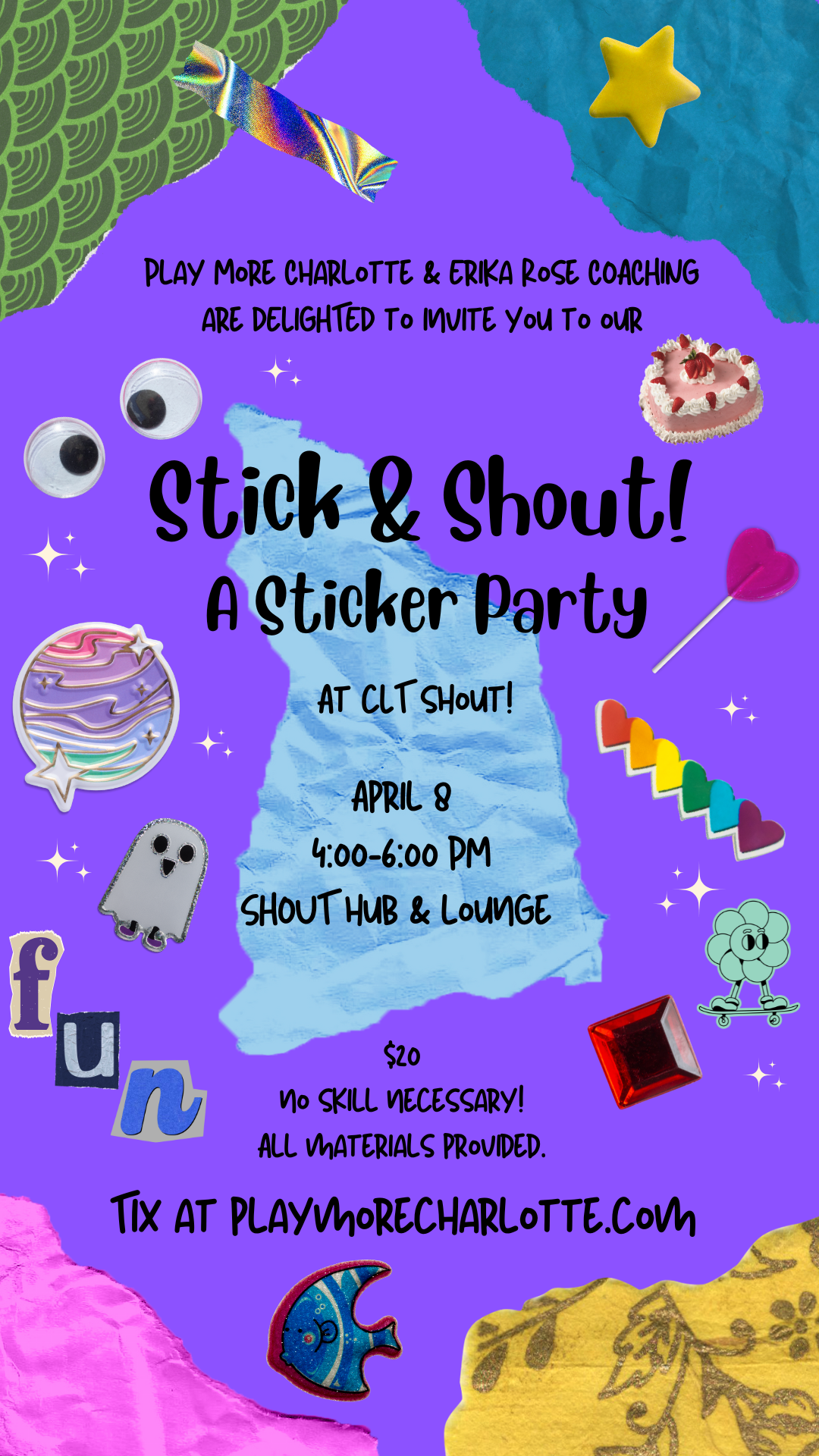 Stick & Shout: The Sticker Nostalgia Party of Your Dreams
